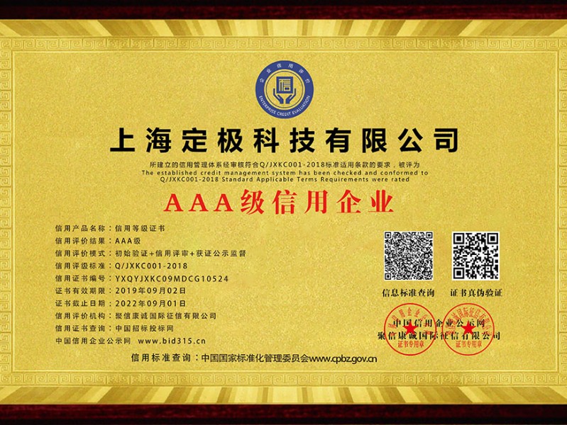 China's AAA Credit Enterprise